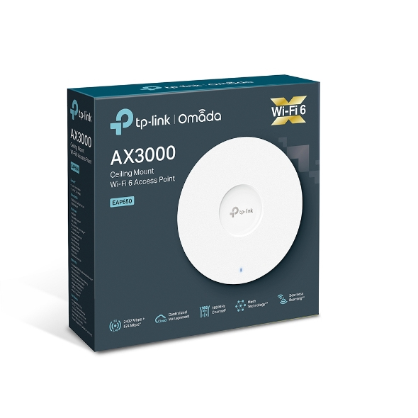 Access Point Omada Eap650 Ax3000 Wi-Fi6 Dual Band Ceiling Mount
