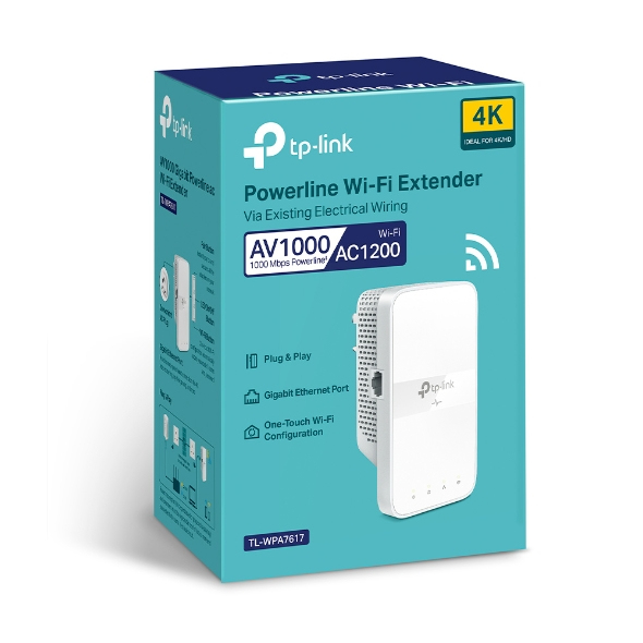 Tl-wpa7617 Av1000 Gigabit Powerline Ac1200 Ac Wi-Fi Kit