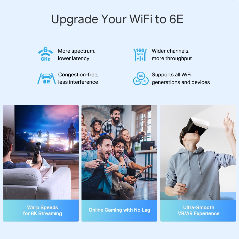 Deco Xe75 Pro Triband - Whole Home Mesh System Wi-Fi 6e Axe5400  - 1 Pack