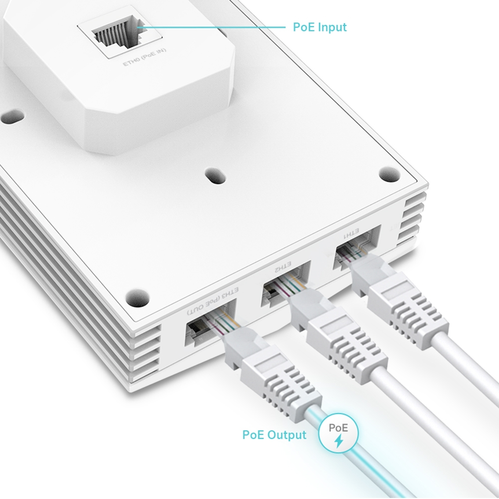 Access Point Omada Eap655 Ax300 Wall Plate Wall Plate Wi-Fi6 Dual Band Ceiling Mount