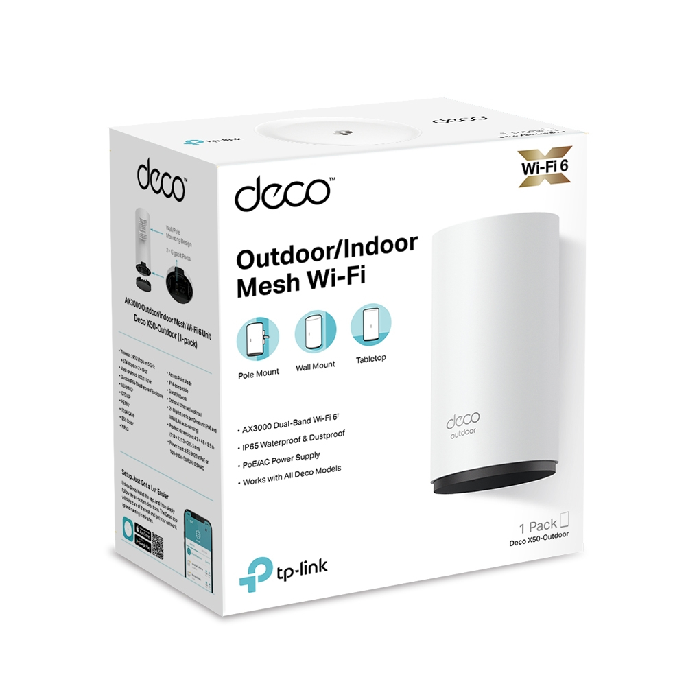 Deco X50 Outdoor - Whole Home Wi-Fi 6 - 1 Pack