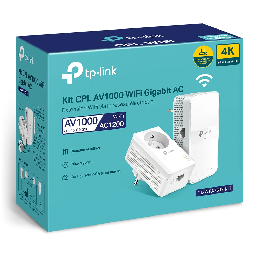 Tl-wpa8635p Gigabit Powerline Passthrough Kit Fr
