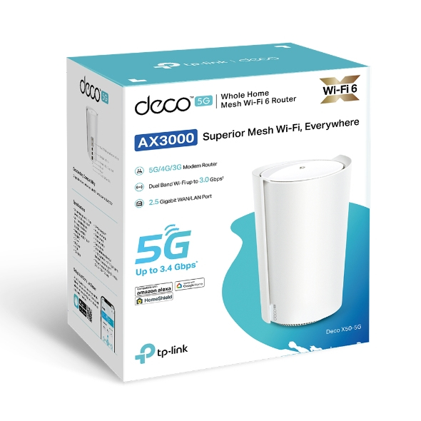Deco X50 5g - Whole Home Wi-Fi Mesh System  Ax3000 - 1 Pack