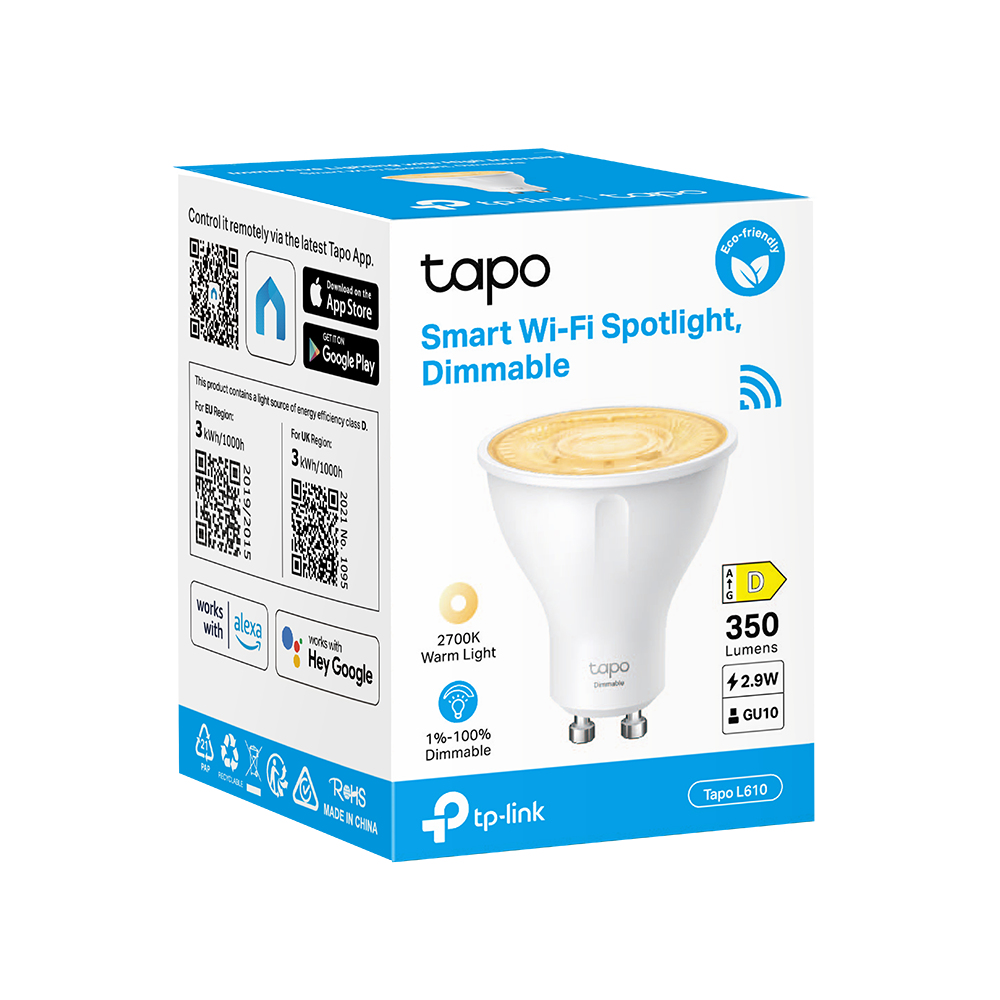 Smart Wi-Fi Spotlight Tapo L610 DIMMable