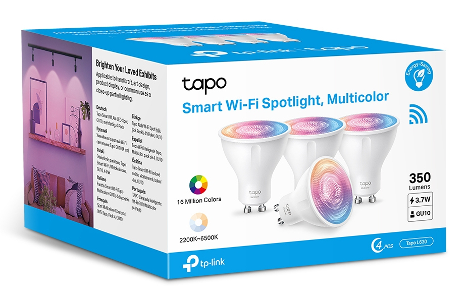 Smart Wi-Fi Spotlight Tapo L630 DIMMable 4-pack