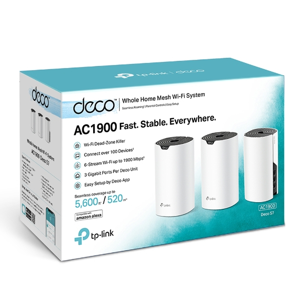 Deco S73 - Whole Home Wi-Fi Mesh Systems - Ac1900 - 3 Pack