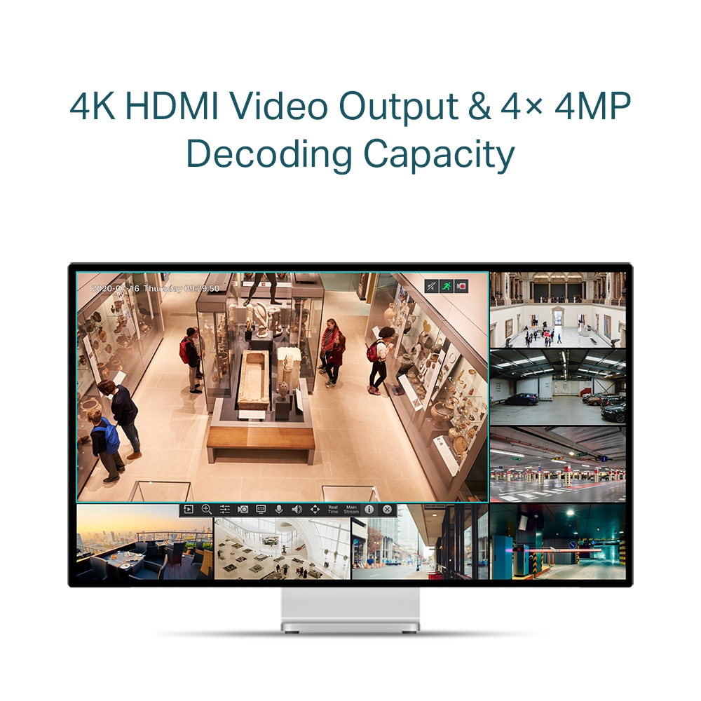 Network Video Recorder Vigi Nvr1008h-8mp 8ch Poe +