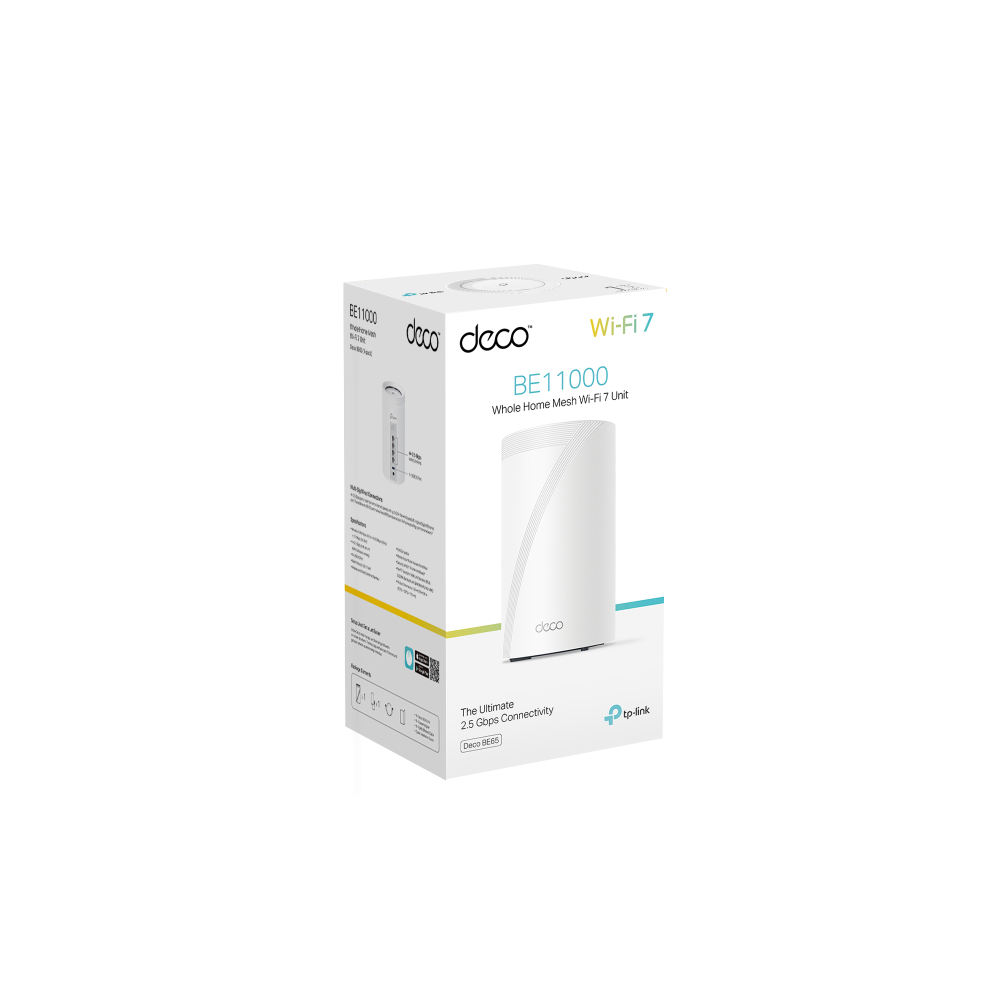 Deco Be-65 - Whole Home Tri-band Wi-Fi 7 Mesh System Be9300 - 1 Pack
