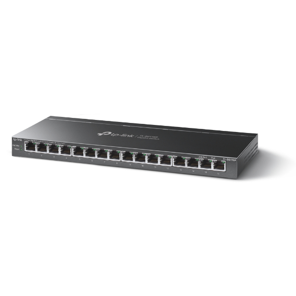 Desktop Switch Tl-sg116 Gigabit 16-port Poe+ 10/100/1000mbps Black