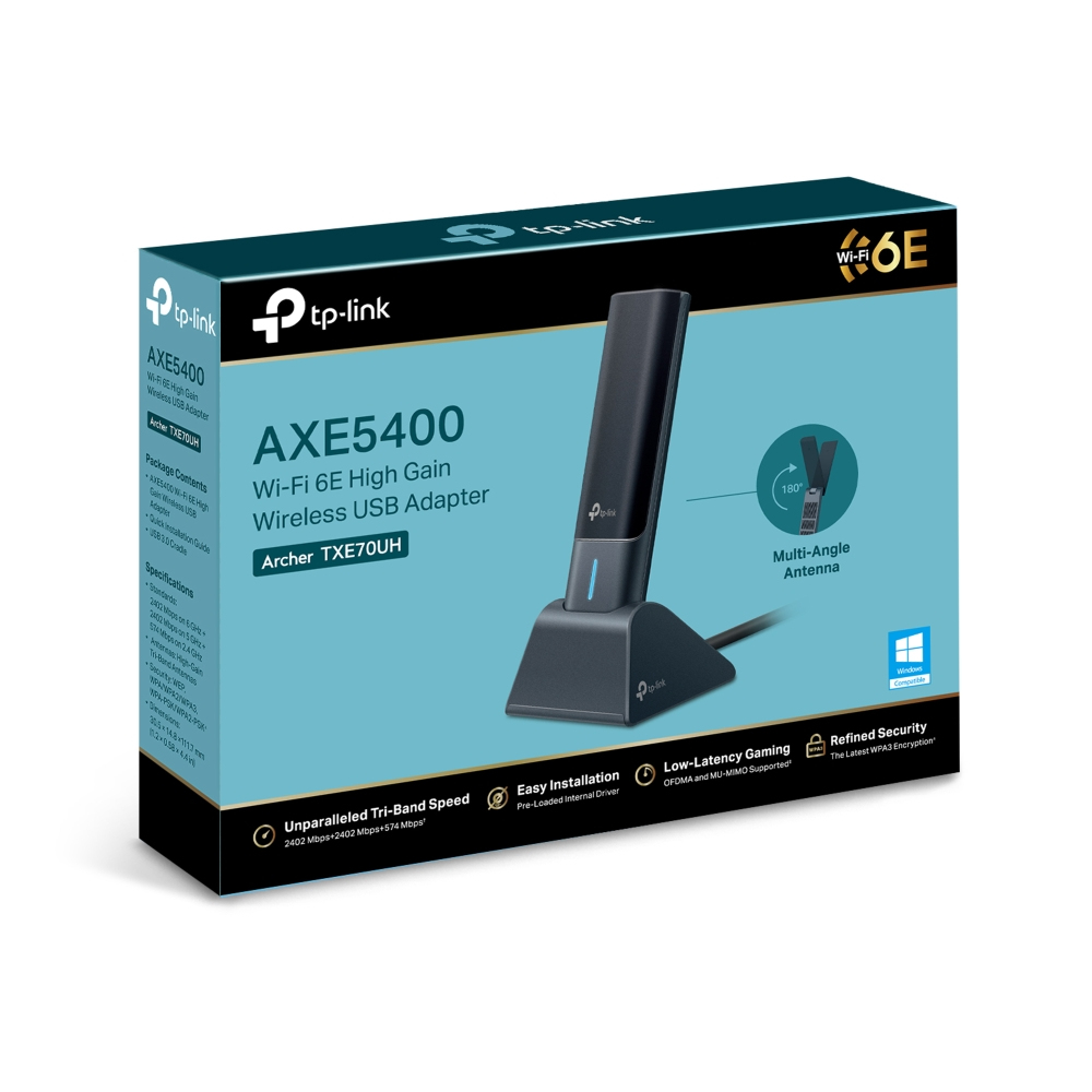 Wireless USB Adapter Archer Txe70uh Axe5400 High Gain