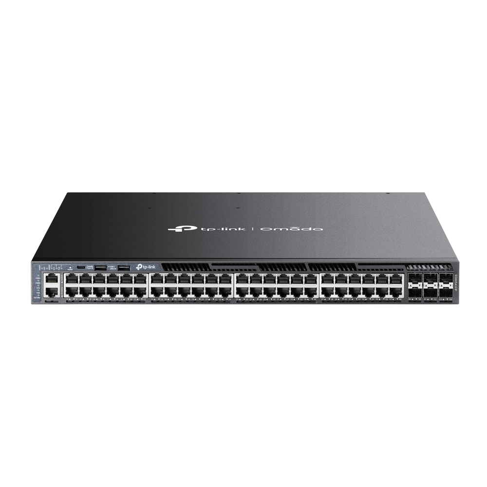 Switch Omada Sg6654xhp 48-port  Gigabit Stackable L3 Managed Poe+ With 6 10g Slots