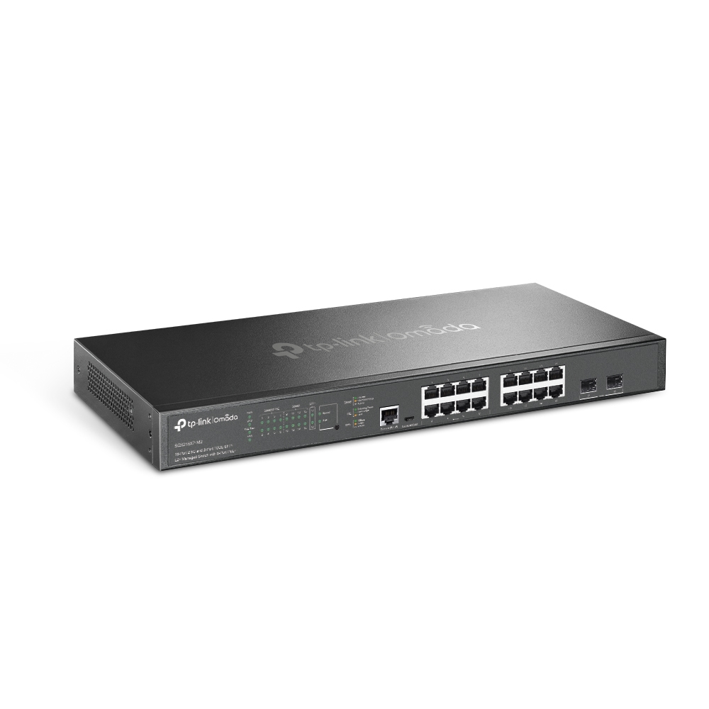 Switch Omada Sg3218xp-m2 16-port 2.5g And 2-port 10ge Sfp+ L2+ Managed With 8-port Poe+