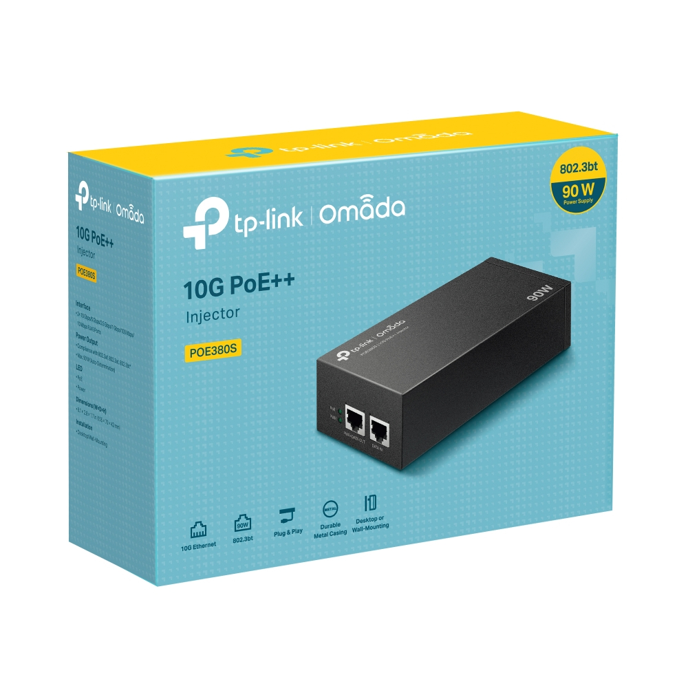 Poe380s Omada Poe++ Injector