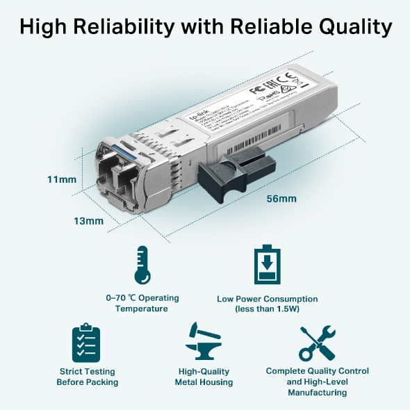 Tl-sm5110-lr 10gbase-lr Sfp+ Lc Transceiverlr Sfp+ Lc Transceiver