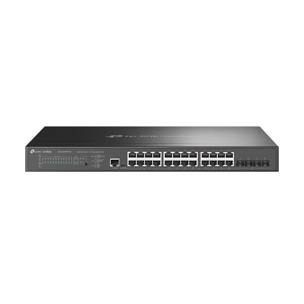 Jetstream Tl-sg3428x-m2 24-port 2.5gbase-t L2+ Manage And 4 10ge Sfp+ Slots