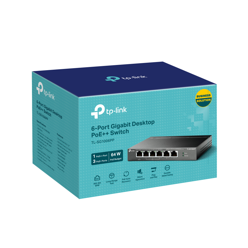 Desktop Switch Tl-sg1006pp 6-port With 3-port Poe+ With 1-port Poe++