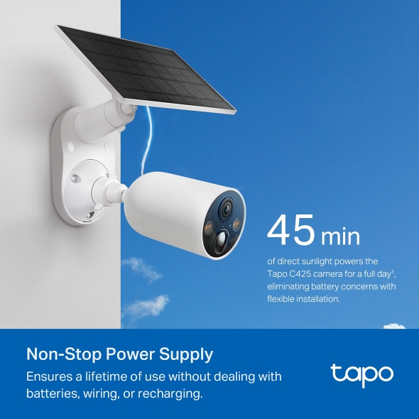 Security Camera System Tapo-c425 With Solar Powered