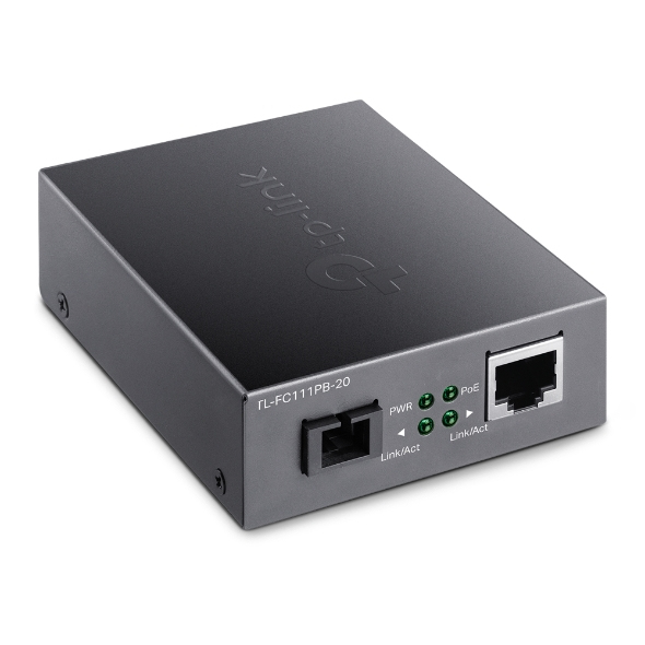 Tl-fc111pb-20 10/100mbps Wdm Media Converter With 1-port Poe