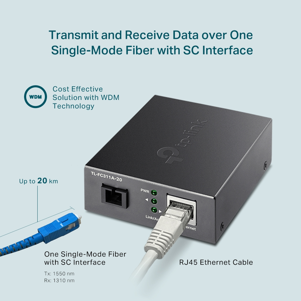 Tl-fc311a-20 Gigabit Wdm Media Converter