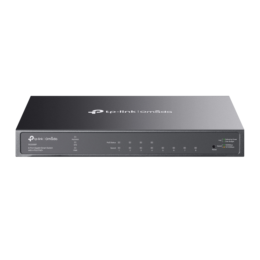 Jetstream Tl-sg2008p 8-port Gigabit Smart Switch With 4-port Poe+