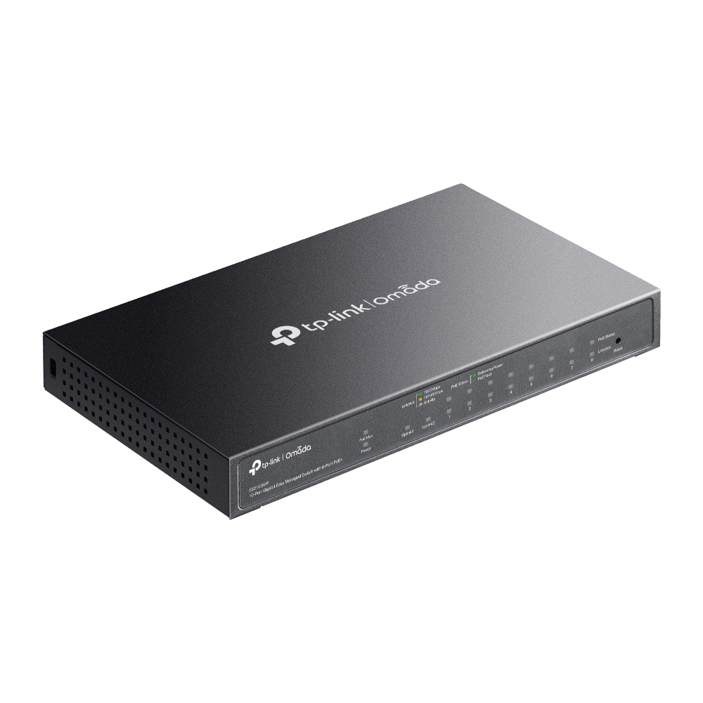 Switch Omada Es210gmp 10-port Gigabit Easy Managed Switch With 8-port Poe+
