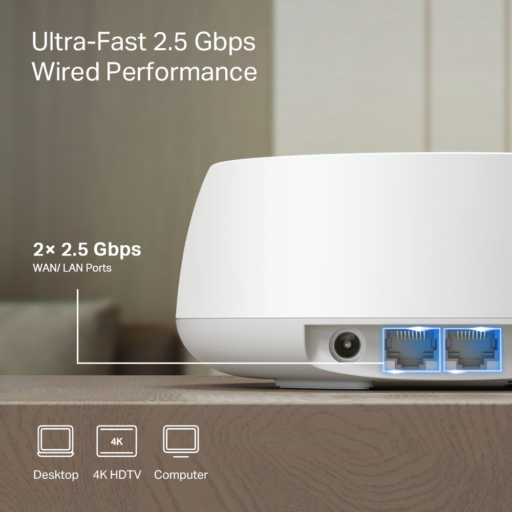 Deco Be25 - Whole Home Wi-Fi 7 Mesh System Be3600 - 3 Pack