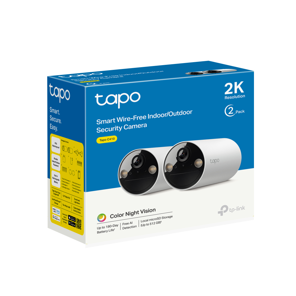 Tapo C410 Camera Wire-free Security 2 Pack