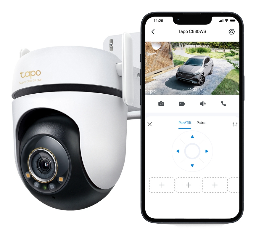 Camera Pan Tilt Home Tapo C530ws
