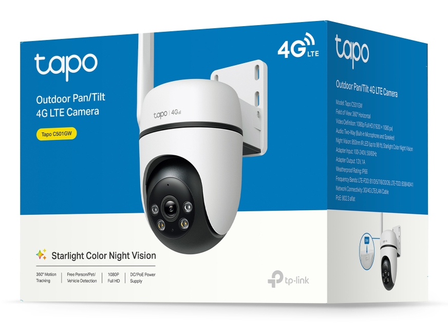 Camera Pan Tilt Home Tapo C501gw