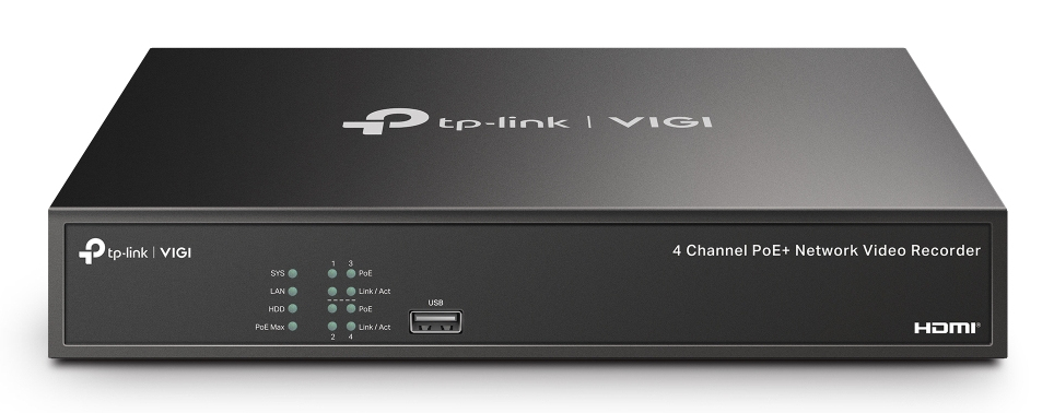Network Video Recorder Vigi Nvr1004h-4p 4ch Poe+