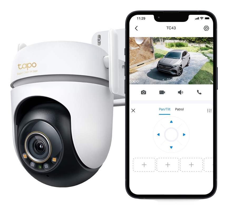 Camera Pan Tilt Home Outdoor Tc43