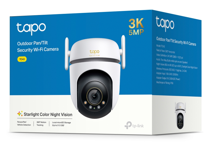 Camera Pan Tilt Home Outdoor Tc43