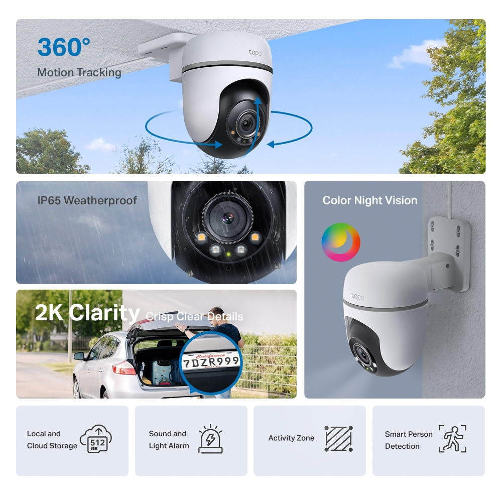 Camera Pan Tilt 2k Outdoor Tc41