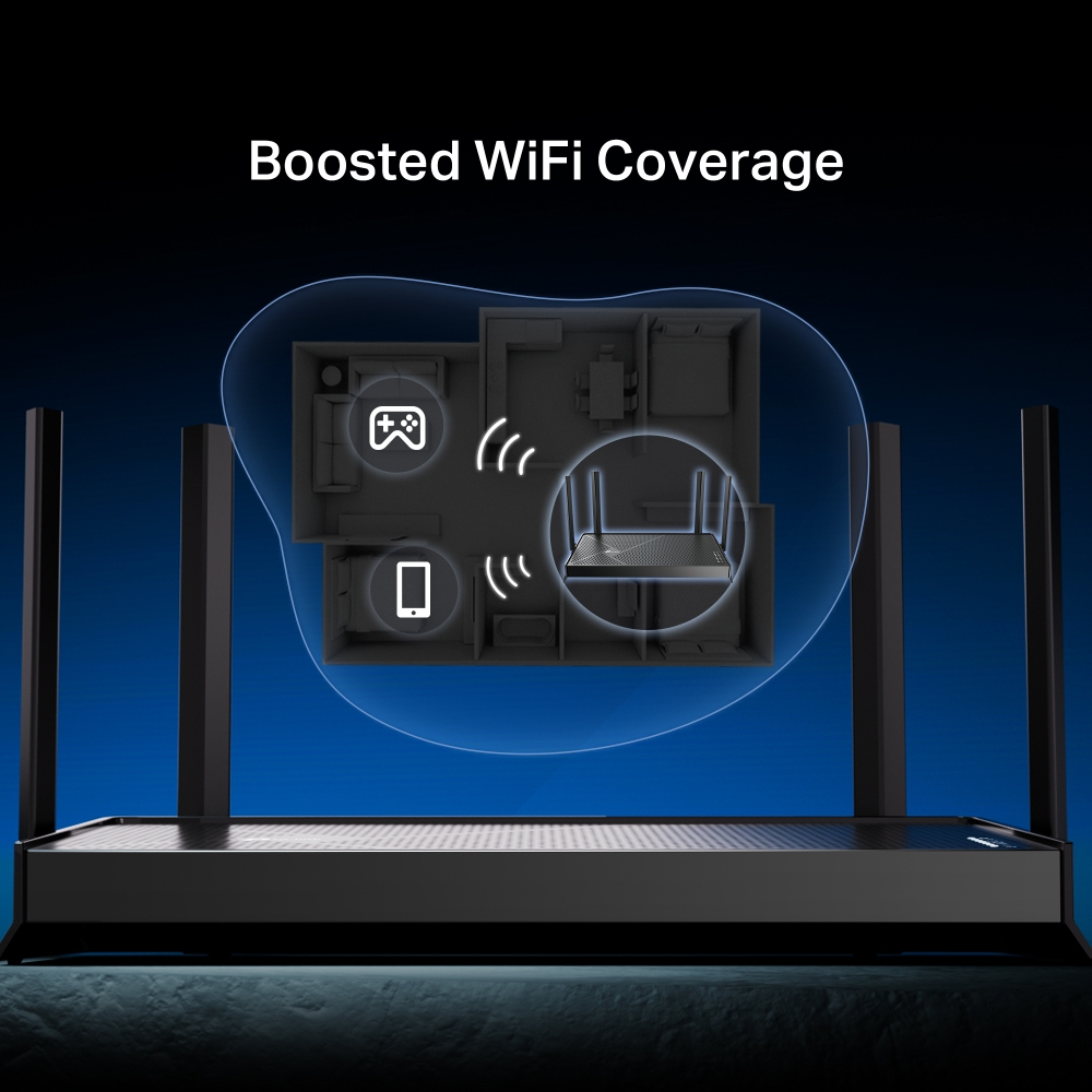 Wireless Wi-Fi 7 Router Be3600 Archer Be230 Dual Band Black