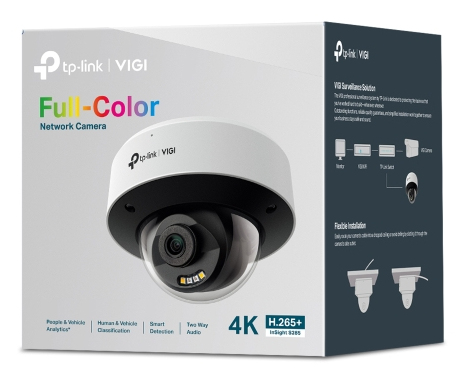 Network Camera Insight S285 Vigi 8 Mpix Full-color Dome With 2.8mm