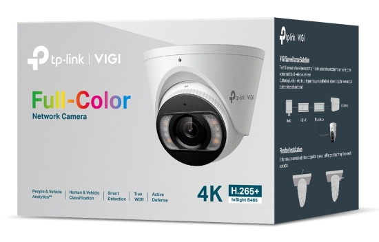 Network Camera Insight S485 Vigi 8 Mpix Full-color Turret With 4mm Lens