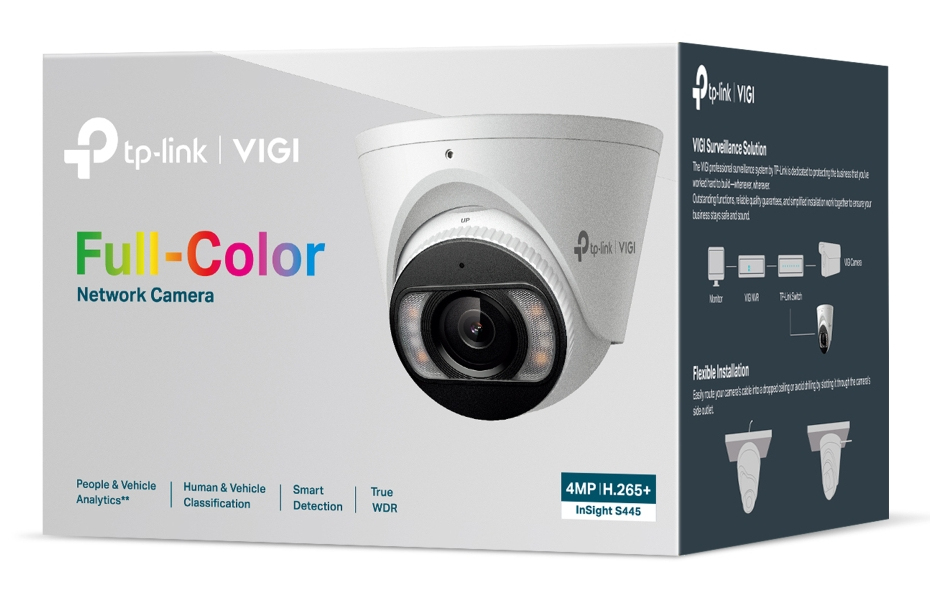Network Camera Insight S445 Vigi 4 Mpix Full-color Dome With 4mm Lens