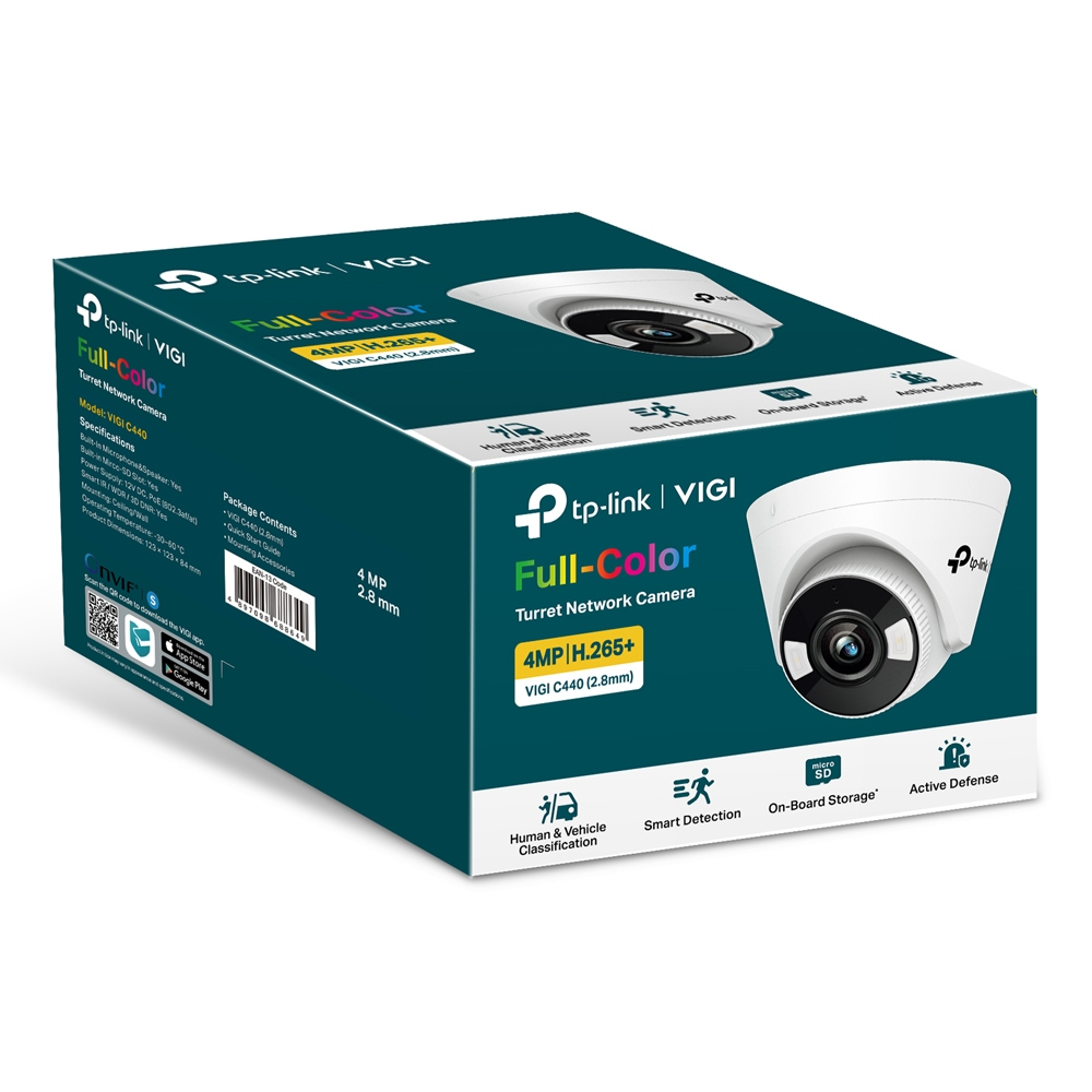 Network Camera Vigi C450 5 Mpix Full-color Turret With 2.8mm Lens
