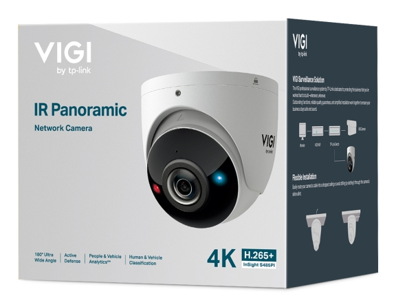 Network Camera Vigi Insight S485pi 8 Mpix Ir Panoramic