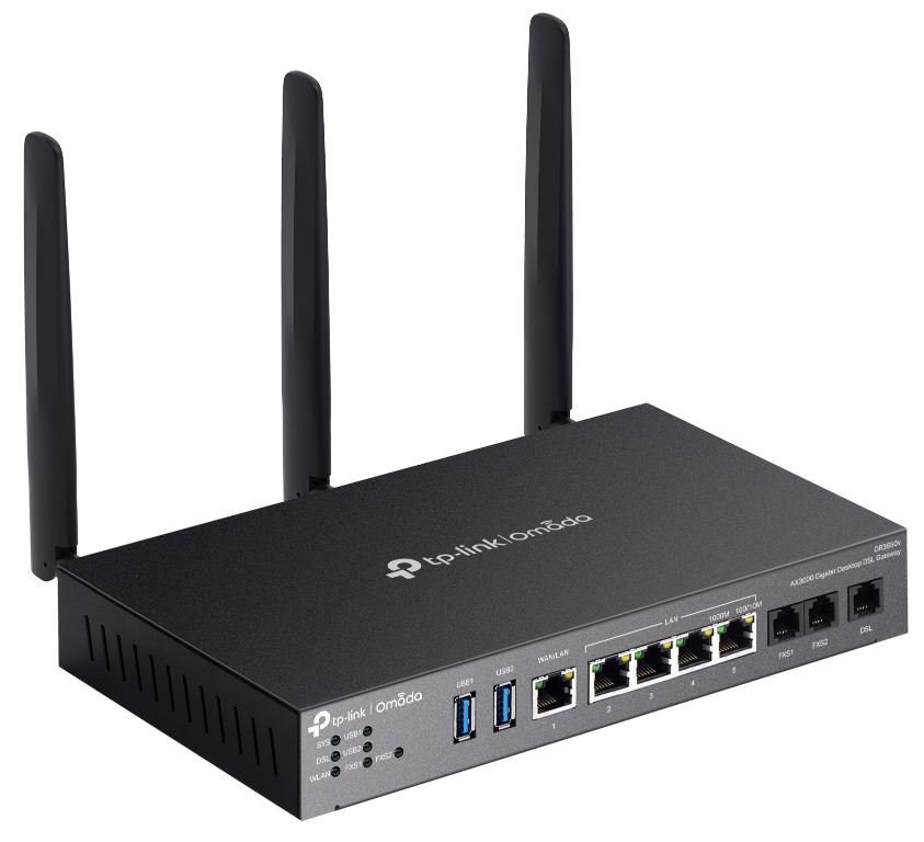 Switch Omada Dr3220v-4g Ax3000 Wi-Fi 6 Gigabit Desktop Dsl
