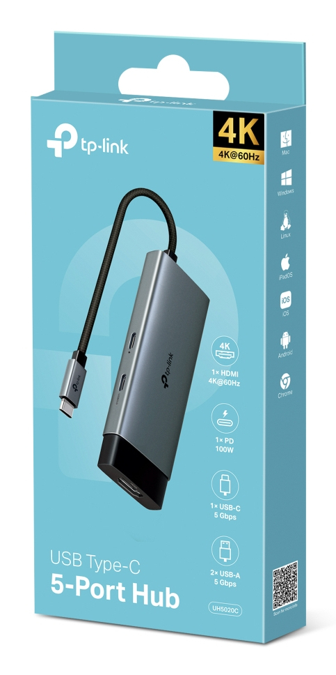 Hub Uh5020c 5in1 USB-c 100w