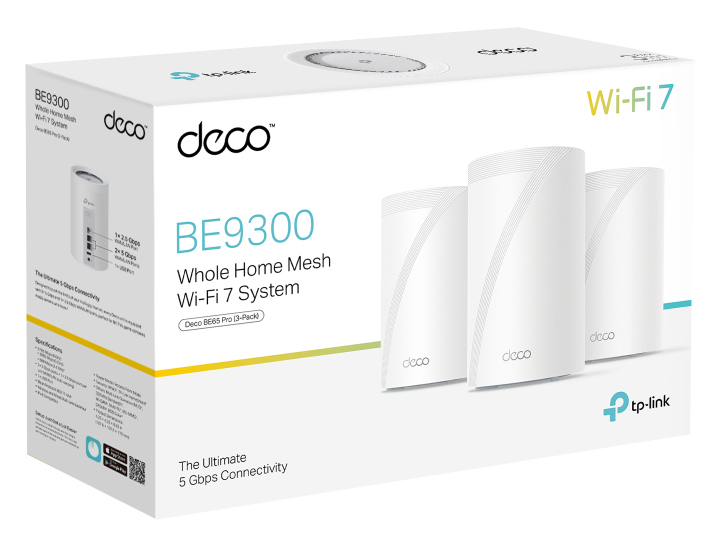 Deco Be65 Pro - Whole Home Wi-Fi 7 Mesh System Be9300 - 3 Pack