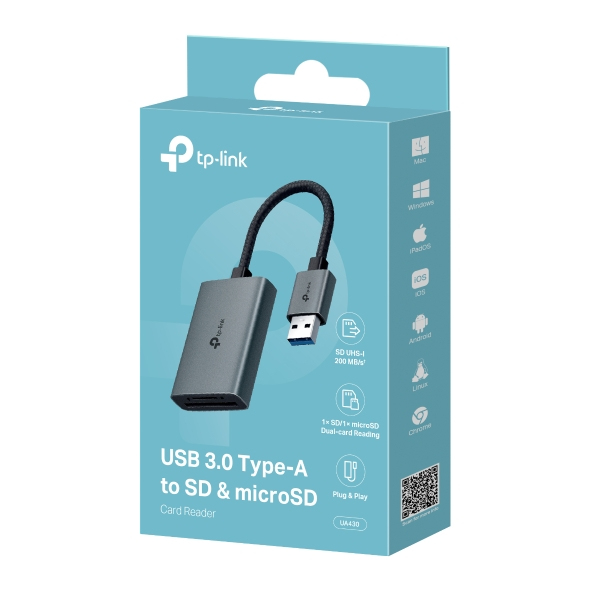 Ua520c USB Type-a To Sd And Tf Adapter