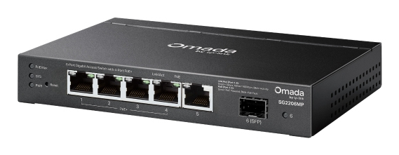 Switch Sg2206mp Omada Access 6-port Gigabit With 4-port Poe+