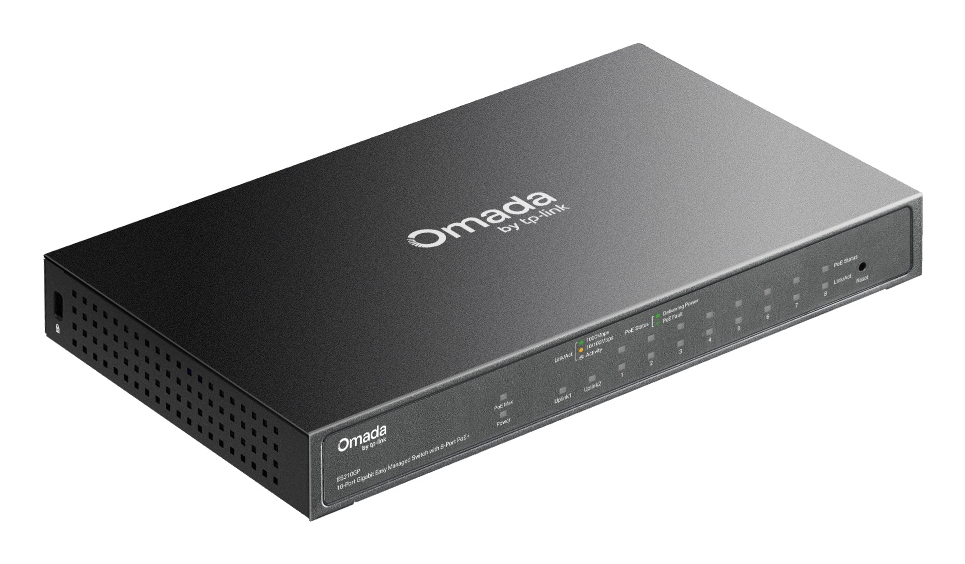 Switch Es210gp Omada 10-port Gigabit Easy Managed With 8-port Poe+