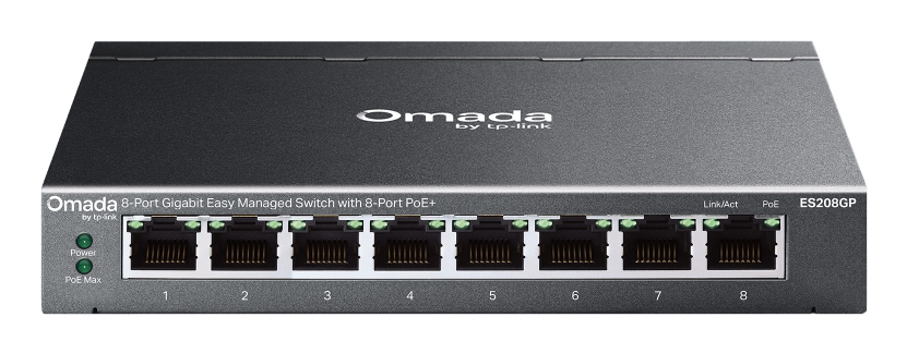 Switch Es208gp 8-port Gigabit Easy Managed With 8-port Poe+