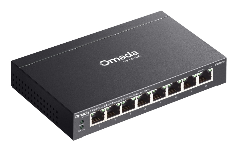 Switch Es208gp 8-port Gigabit Easy Managed With 8-port Poe+