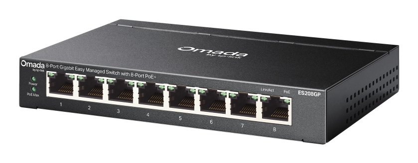 Switch Es208gp 8-port Gigabit Easy Managed With 8-port Poe+