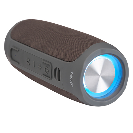 Speaker - Btv-220 - Wireless Bluetooth - 16w Rms - Grey With Rechargeable Battery Built-in
