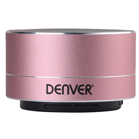 Speaker - Bts-32 - Wireless Bluetooth - 3w Rms - Pink With Rechargeable Battery Built-in And Light Effect